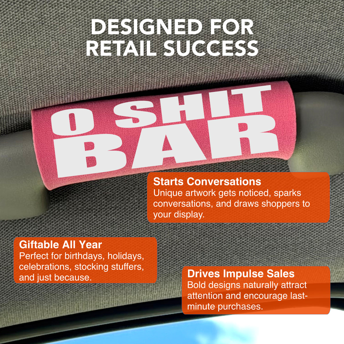 O SHIT BAR Car Grip 24 pack