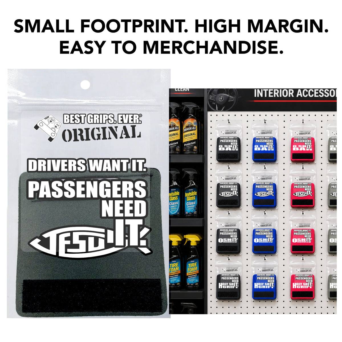 JESUS FISH Car Grip 24 pack