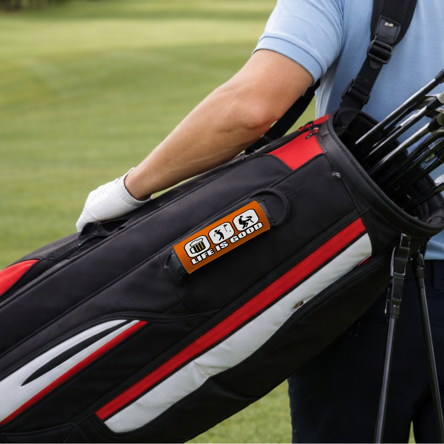 BEST GRIPS. EVER.® handle grip featuring Life is Good...For Him, designed for comfort and everyday use.