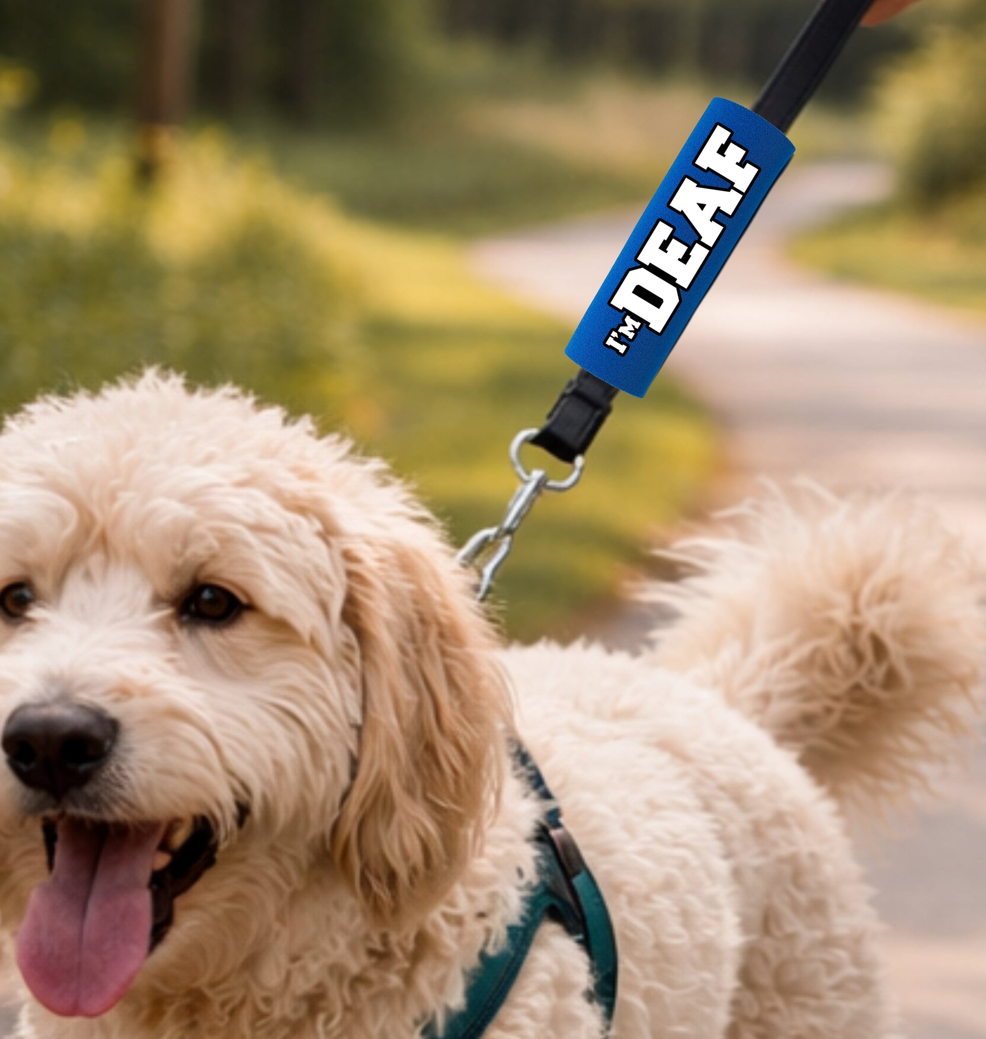 BEST GRIPS. EVER.® leash grip featuring I'M DEAF Grip, designed to improve comfort, control, and safety during dog walks.