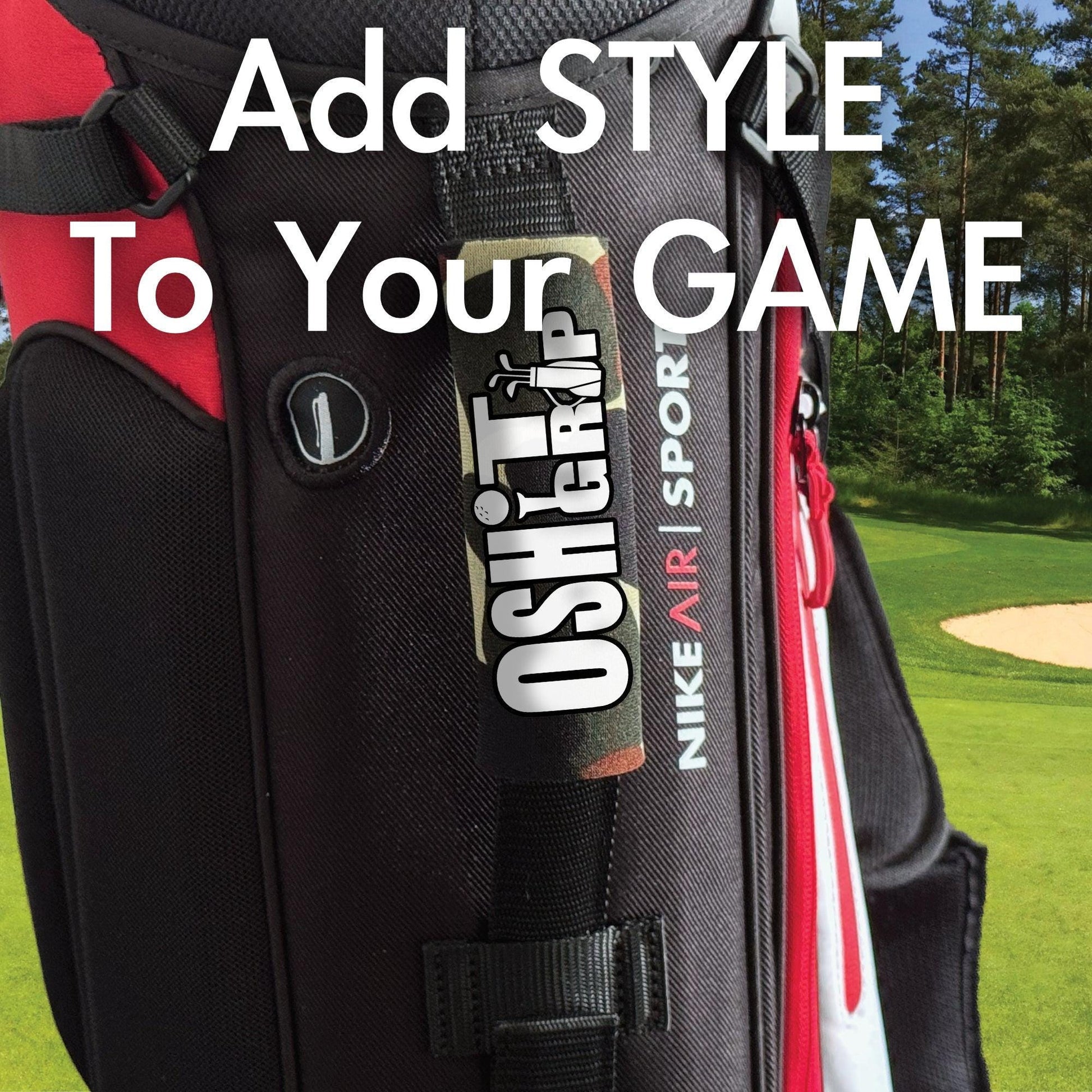 O Shit Grip for Golf - Funny Golf Bag Handle – Perfect Holiday Gift, Stocking Stuffer or Secret Santa Surprise