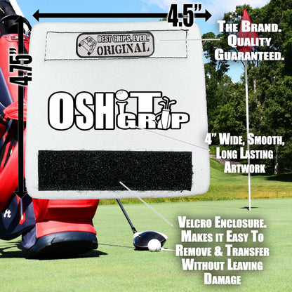 O Shit Grip for Golf - Funny Golf Bag Handle – Perfect Holiday Gift, Stocking Stuffer or Secret Santa Surprise
