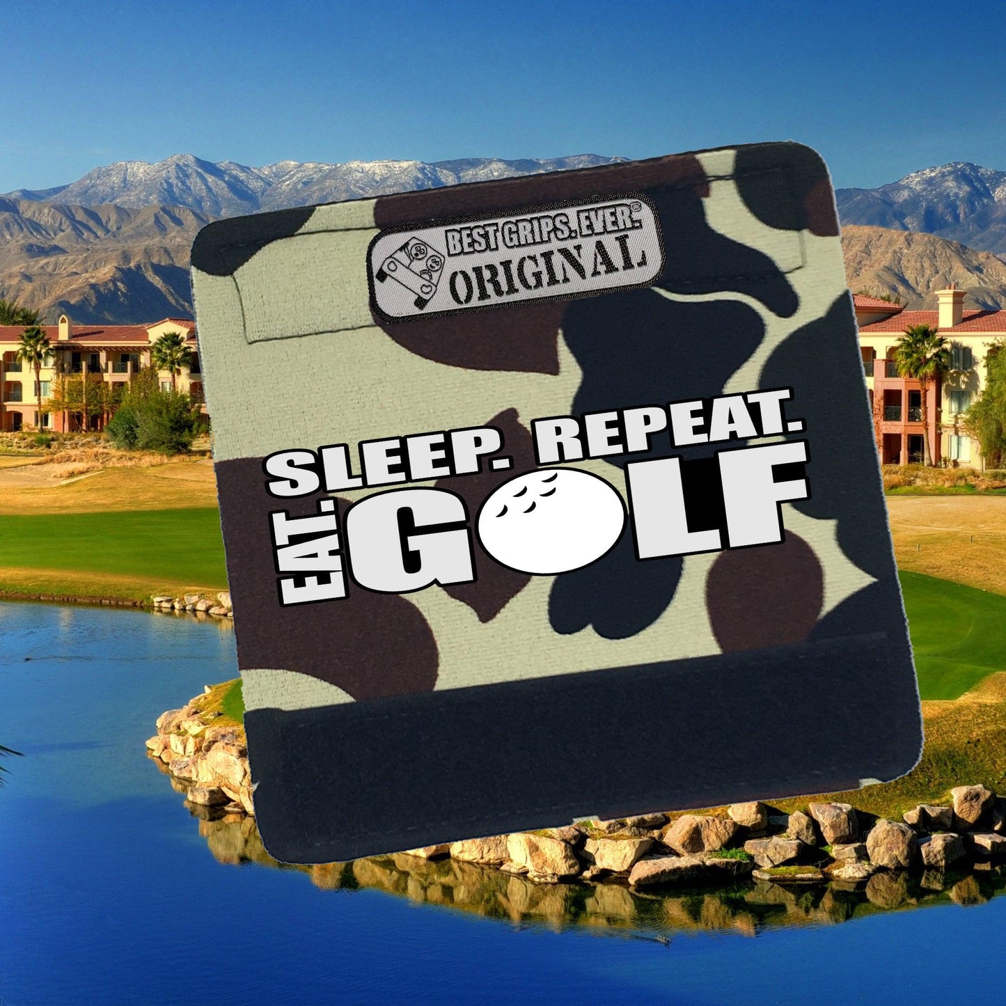 Eat Sleep Golf Repeat Bag Handle Cover – Neoprene Grip | Golf Lover Gift
