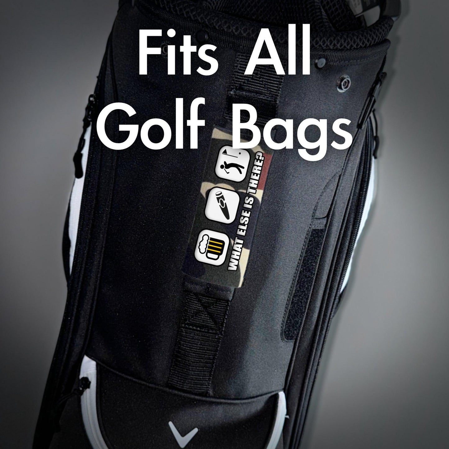 Golf & Beer Grip - Funny Golf Bag Handle – Perfect Holiday Gift, Stocking Stuffer or Secret Santa Surprise