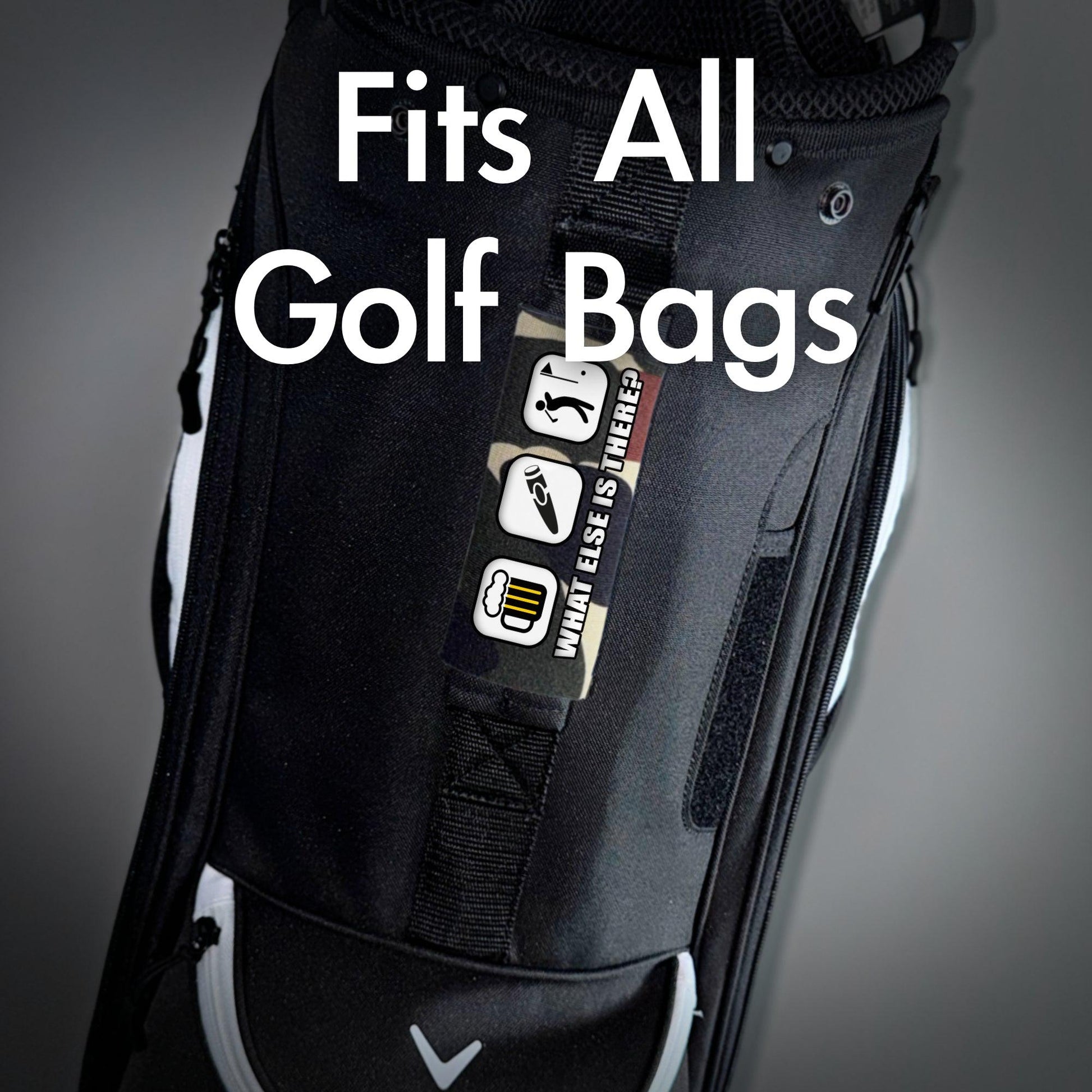 Golf & Beer Grip - Funny Golf Bag Handle – Perfect Holiday Gift, Stocking Stuffer or Secret Santa Surprise