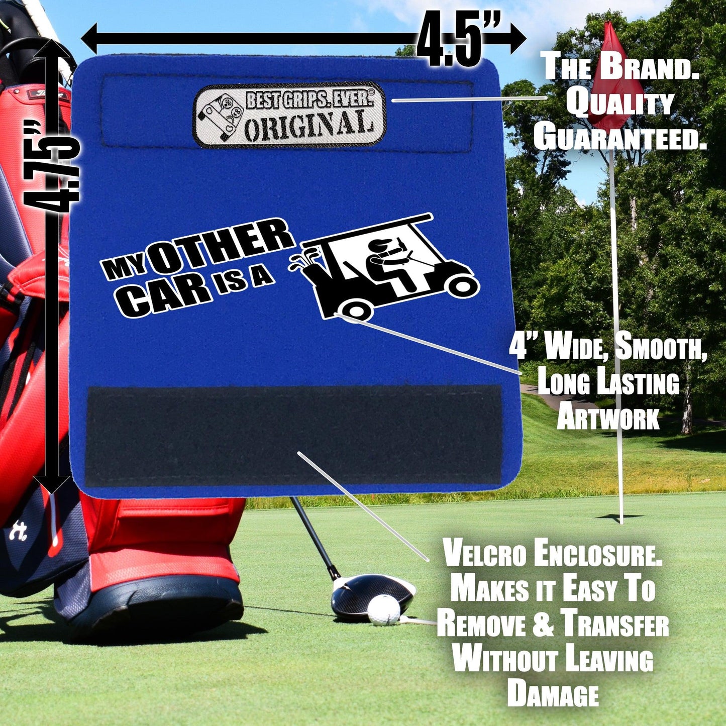 The Golf Cart Grip...For Him - Funny Golf Bag Handle – Perfect Holiday Gift, Stocking Stuffer or Secret Santa Surprise