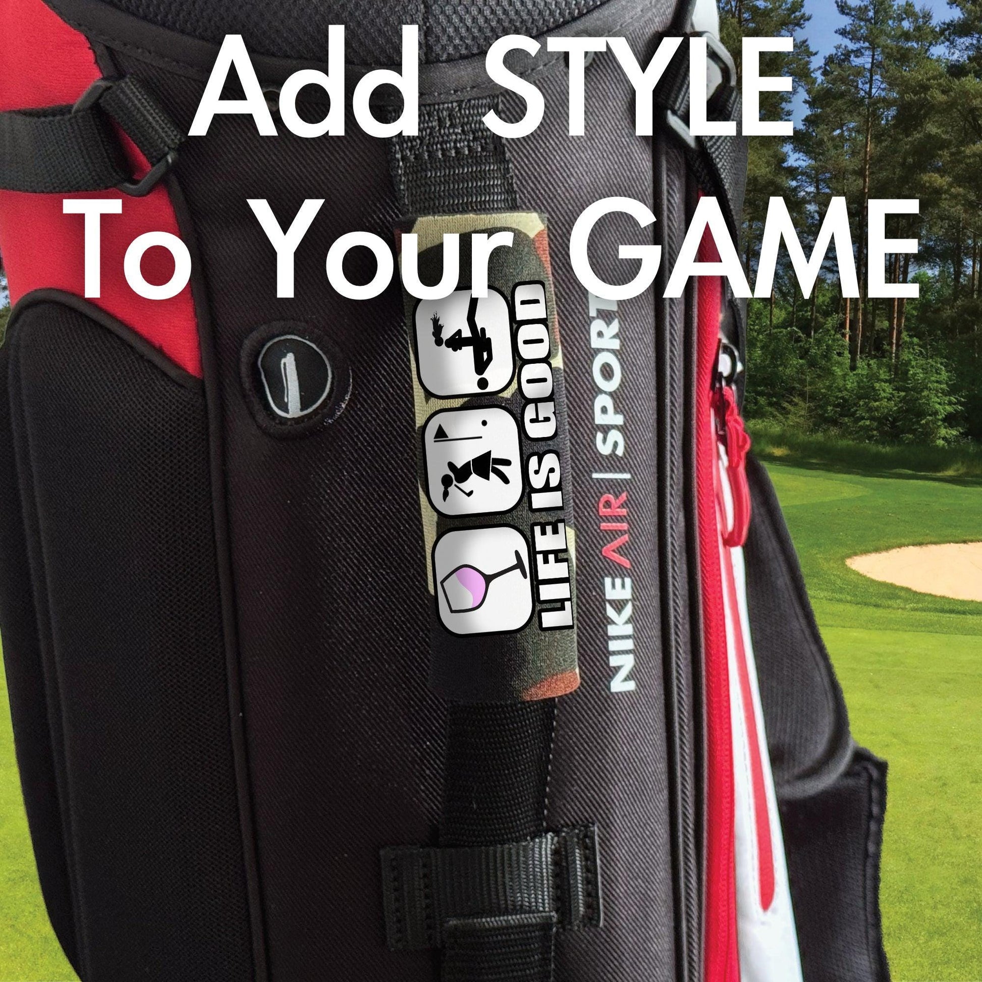 Life is Good...For Her - Funny Golf Bag Handle – Perfect Holiday Gift, Stocking Stuffer or Secret Santa Surprise