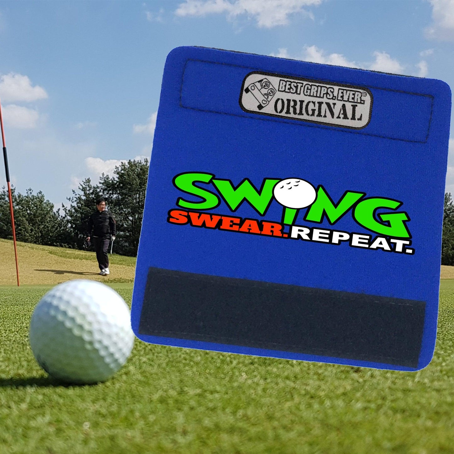 Swing Swear Repeat Golf Bag Handle Cover – Funny Neoprene Grip | Golfer Gift