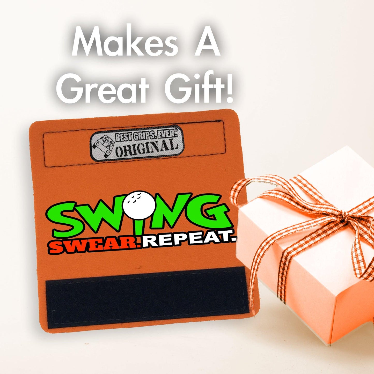 Swing Swear Repeat Grip - Funny Golf Bag Handle – Perfect Holiday Gift, Stocking Stuffer or Secret Santa Surprise