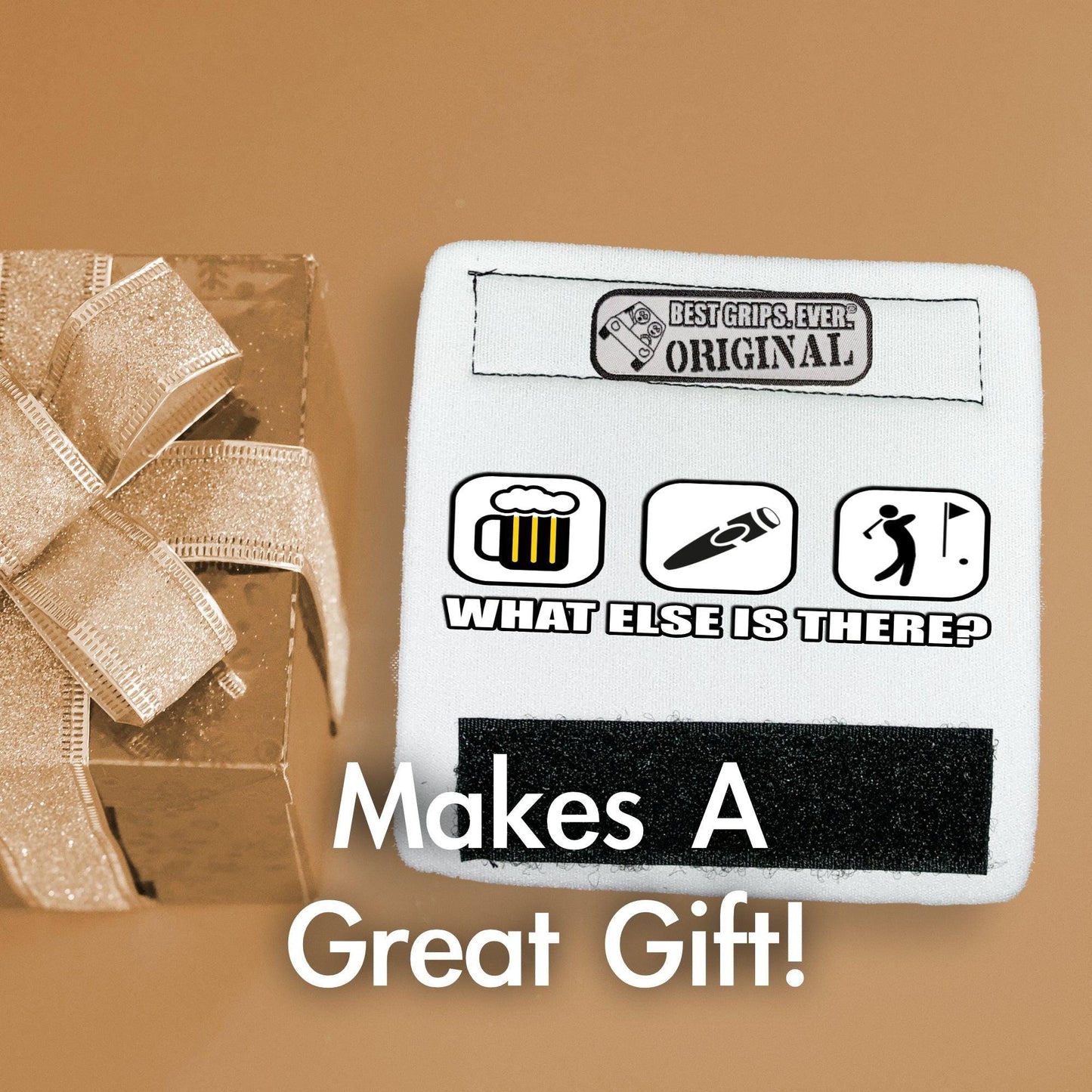 Golf & Beer Grip - Funny Golf Bag Handle – Perfect Holiday Gift, Stocking Stuffer or Secret Santa Surprise