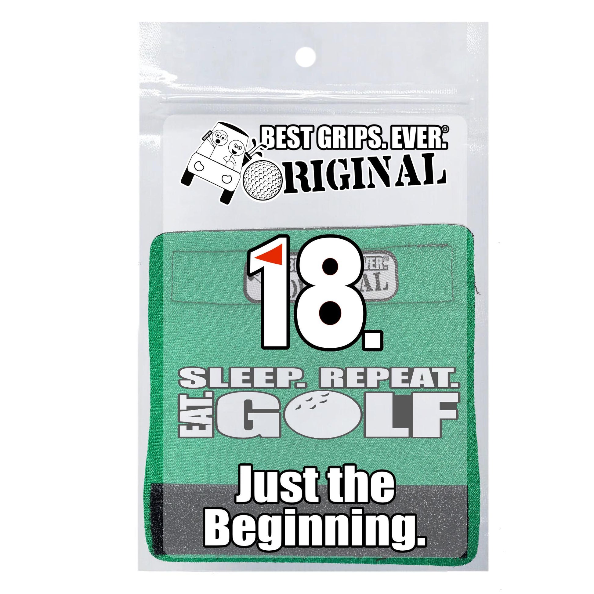 Eat Sleep Golf Repeat Bag Handle Cover – Neoprene Grip | Golf Lover Gift