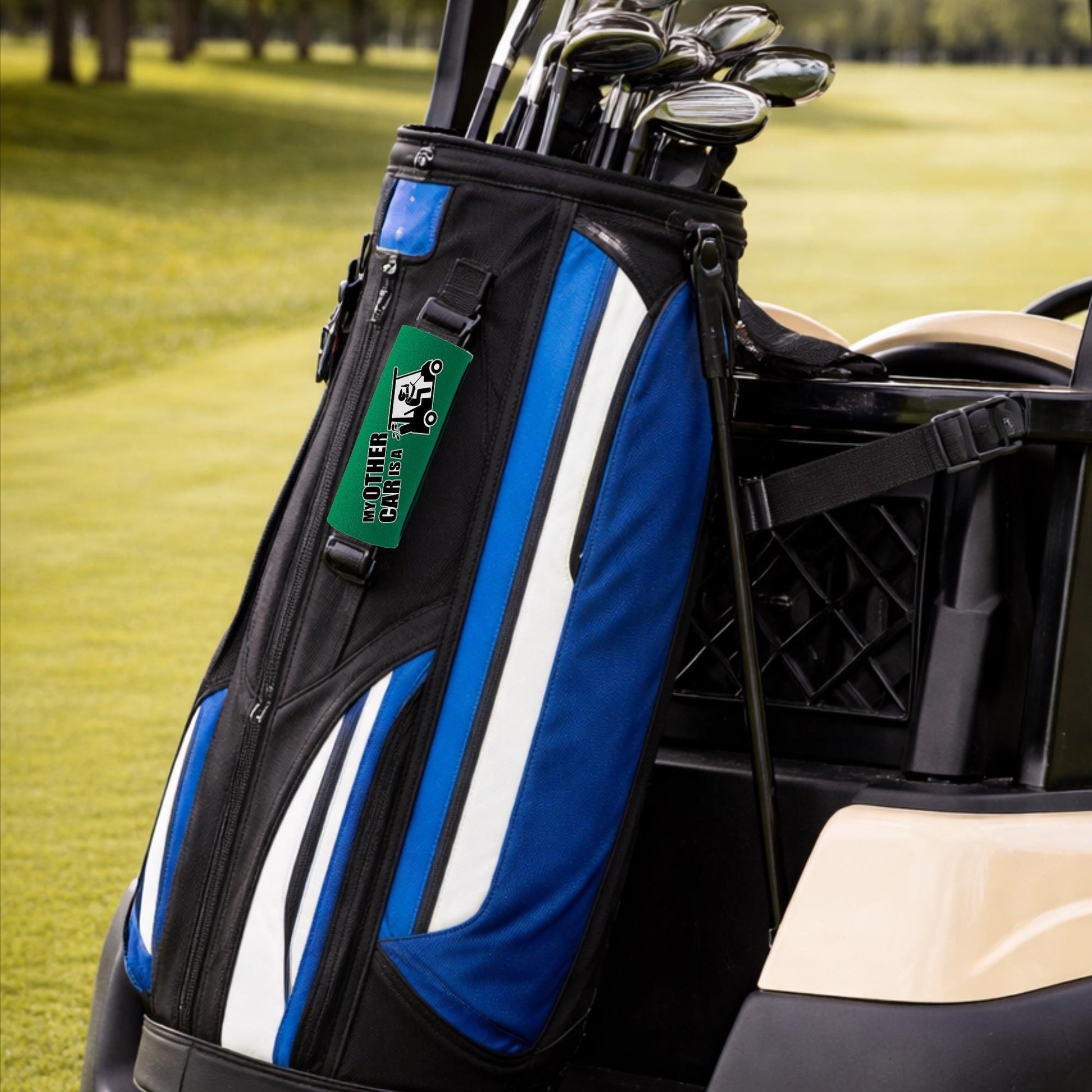Funny Golf Bag Handle Cover – Neoprene Grip, My Other Car Is A Golf Cart