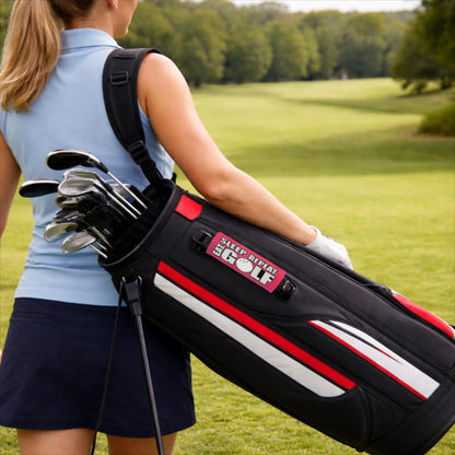 Eat Sleep Golf Repeat Bag Handle Cover – Neoprene Grip | Golf Lover Gift