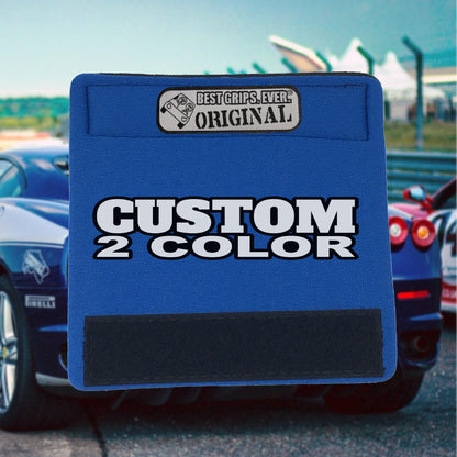 Custom 2-Color Car Grab Handle Cover – Personalized Neoprene Grip Wrap