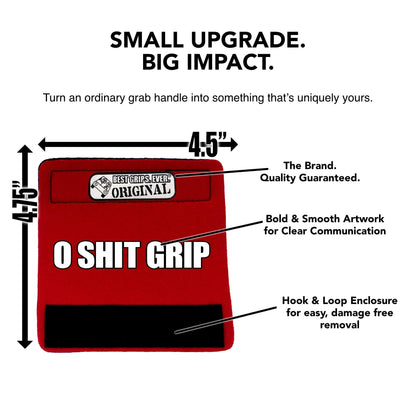 O Sh*t Grip – Car Grab Handle Cover, Hook and Loop Closure, Any Vehicle Gift