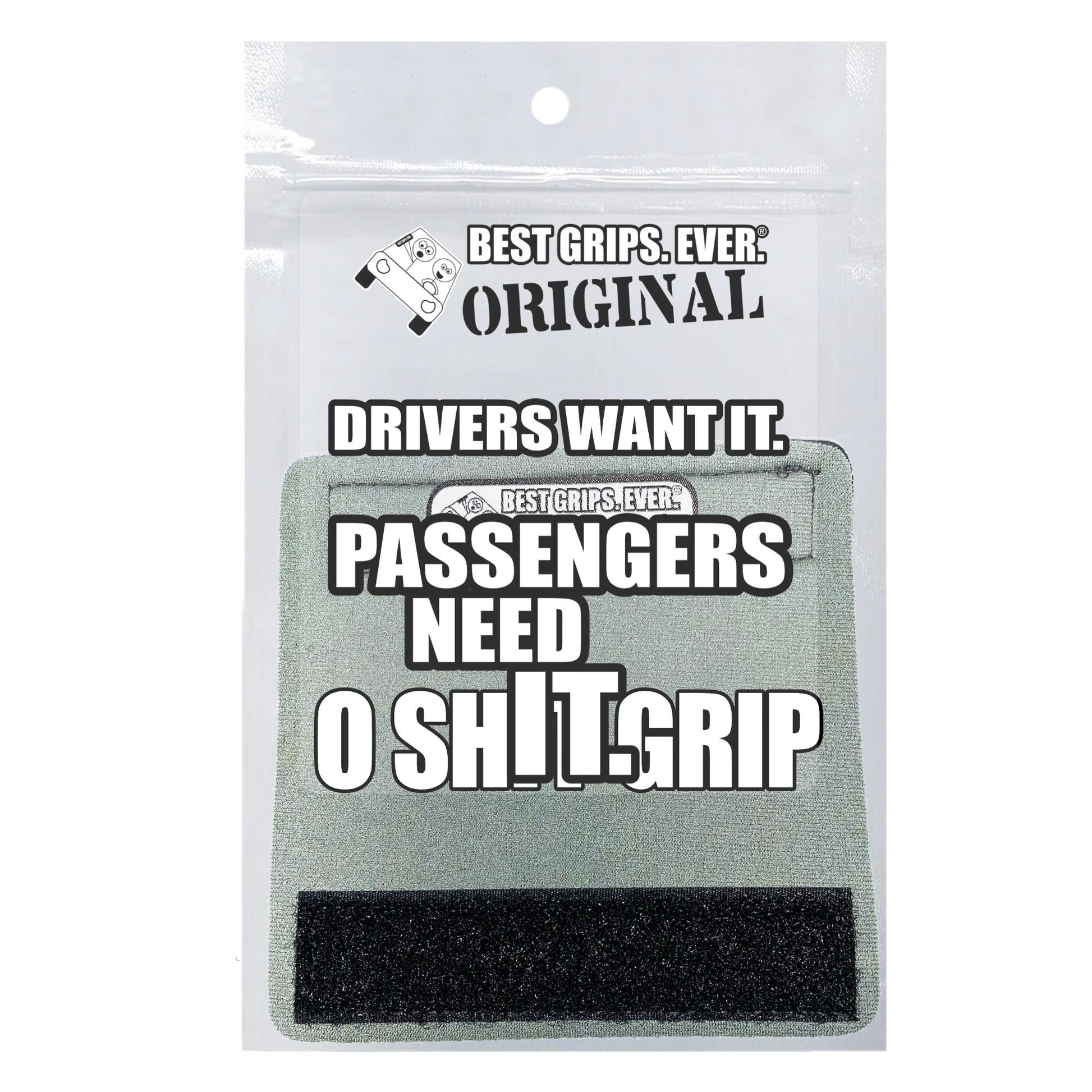 O Sh*t Grip – Car Grab Handle Cover, Hook and Loop Closure, Any Vehicle Gift