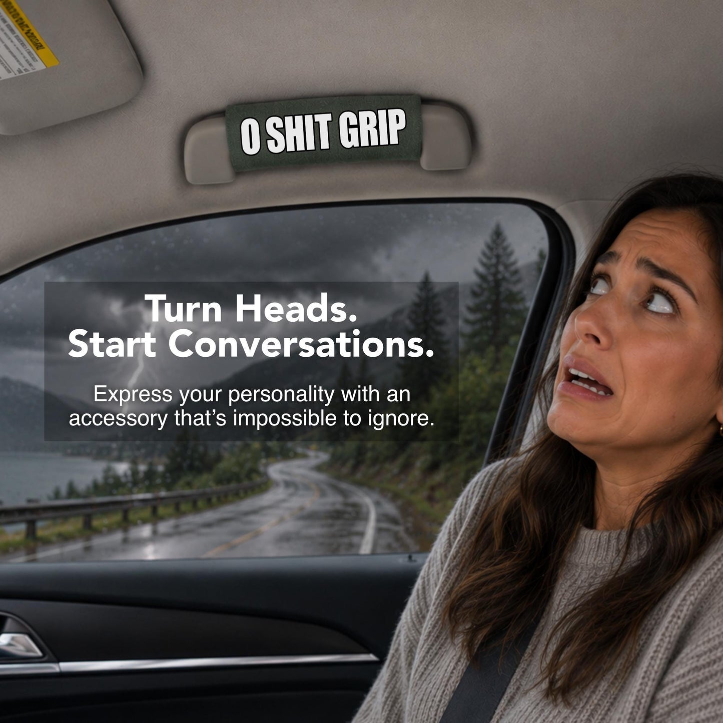 O Sh*t Grip – Car Grab Handle Cover, Cushioned for All Vehicles