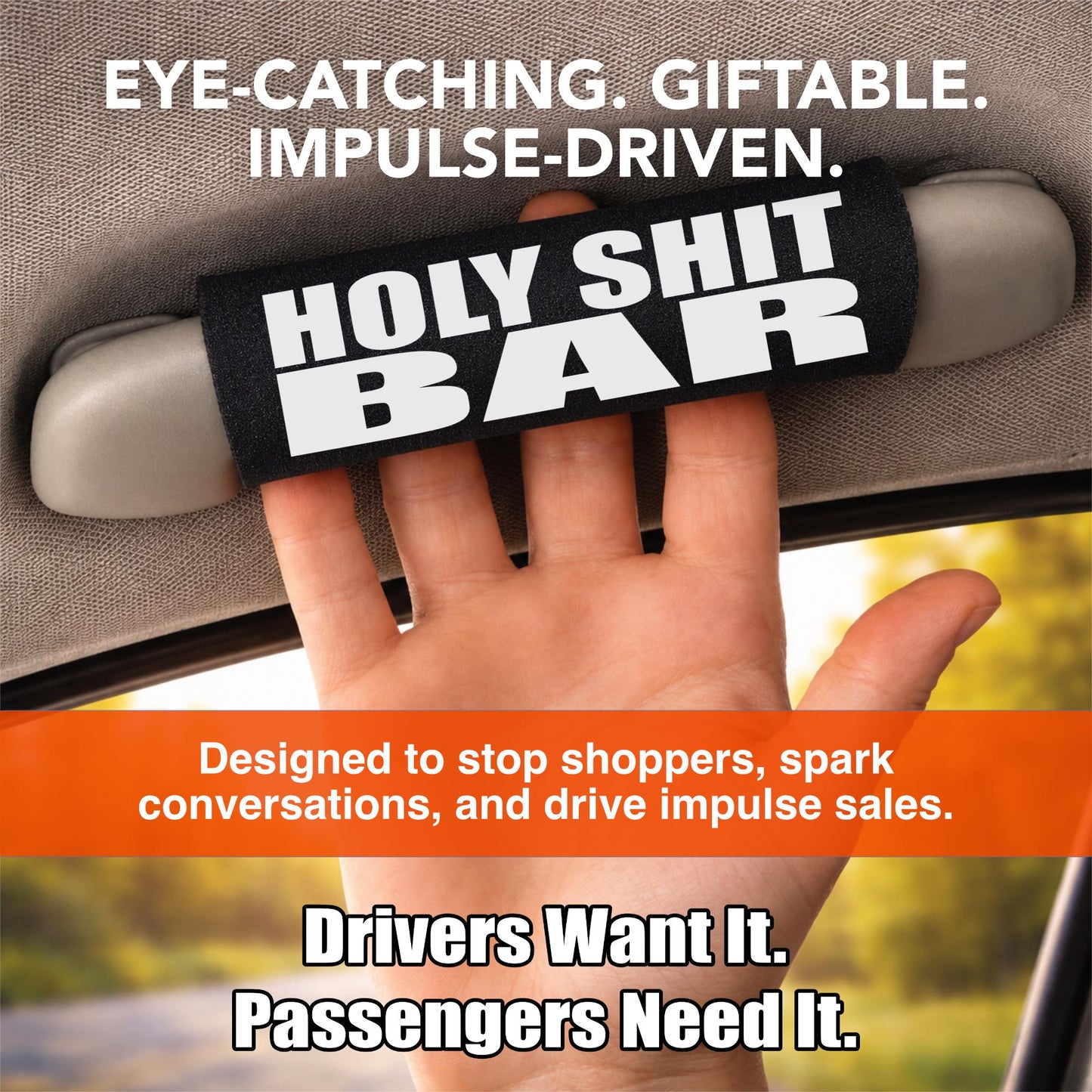 Wholesale Funny Car Grab Handles – The Holy Sh!t Bar® Case of 12