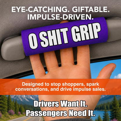 Wholesale Funny Car Handle Grips – The O Sh!t Grip® Case of 12