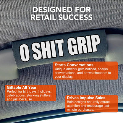 Wholesale Funny Car Handle Grips – The O Sh!t Grip® Case of 12