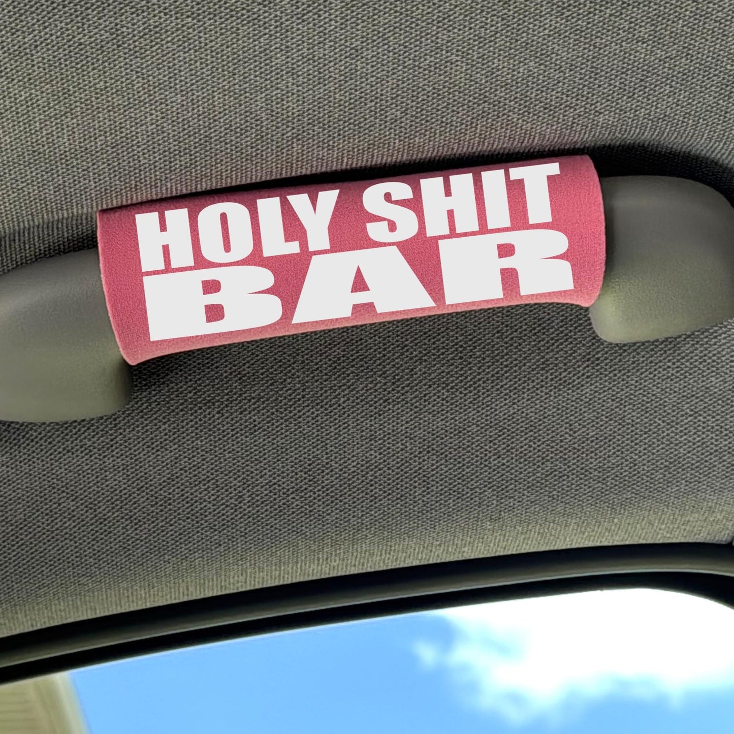 Holy Sh*t Bar® Car Grab Handle Cover – Funny Scared Passenger Car Gift