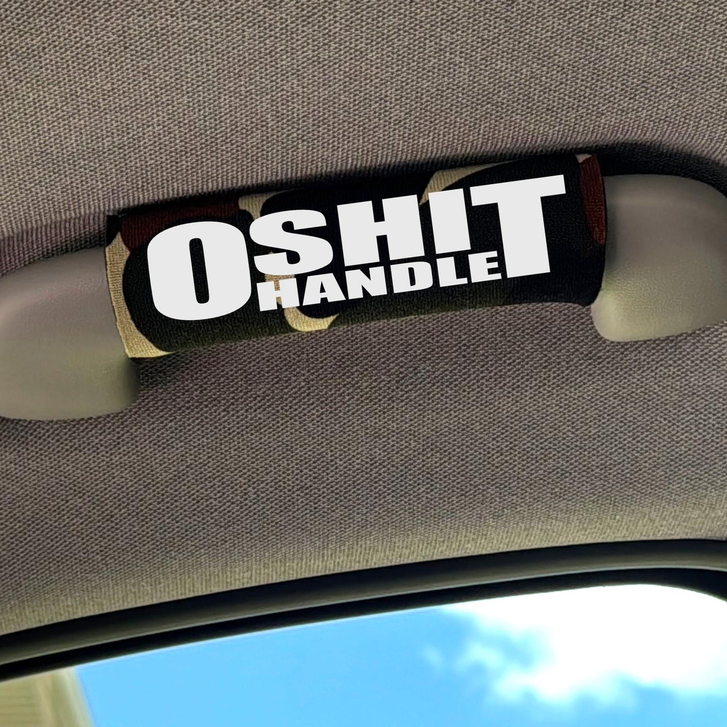 O Sh*t Handle Grip Cover – Funny Car Interior Upgrade Gifts for any Vehicle