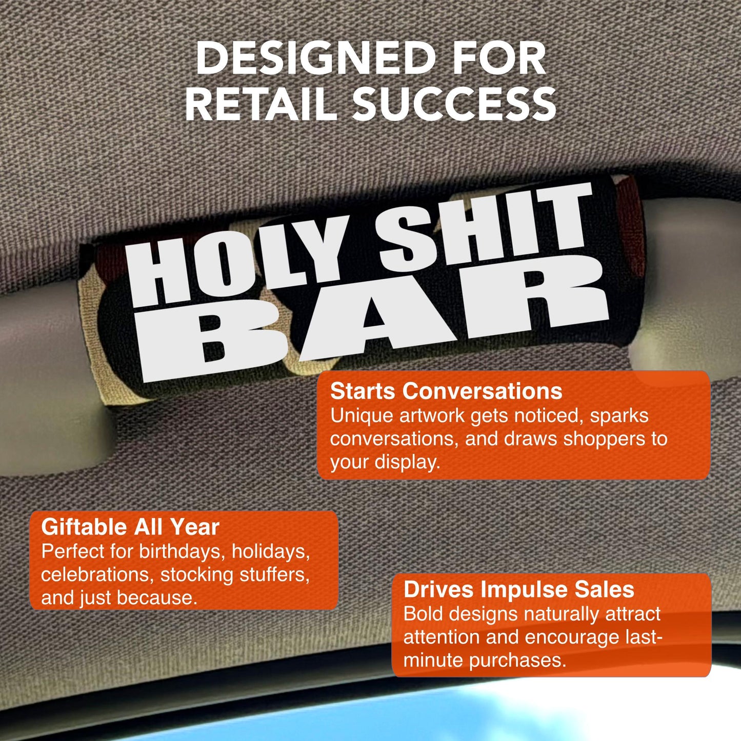Wholesale Funny Car Grab Handles – The Holy Sh!t Bar® Case of 12