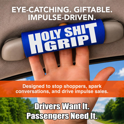 Wholesale Funny Car Handle Grips – The Holy Sh!t Grip® Case of 12