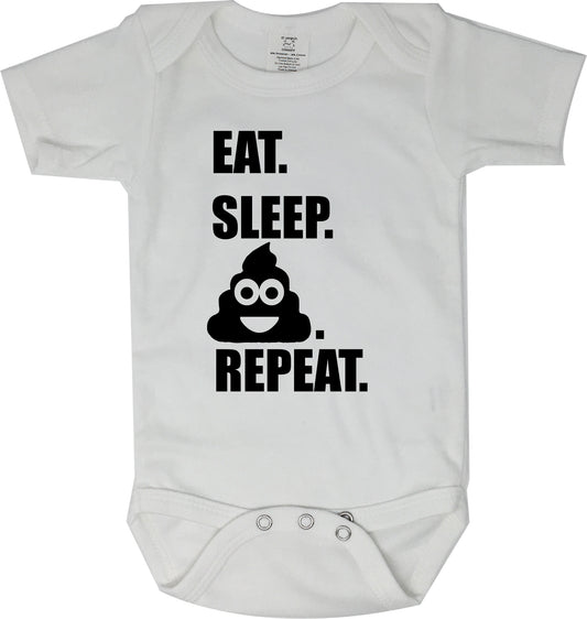 Eat. Sleep. Poo. Repeat. Bodysuit